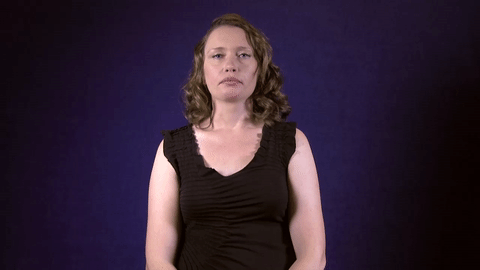 Sign for ADMONISH in ASL 