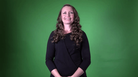 fingerspelled letter B | ASL dictionary B