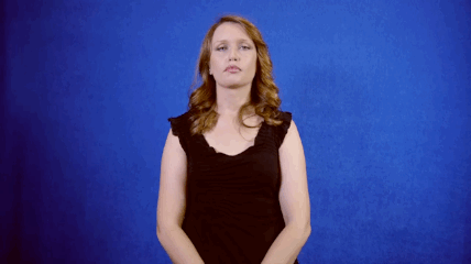 Sign for BLACKOUT in ASL