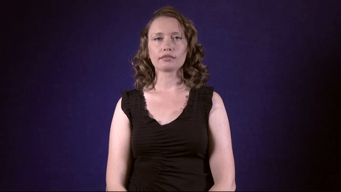 Sign for BLONDE in ASL