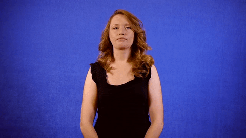 Sign for BLOUSE in ASL