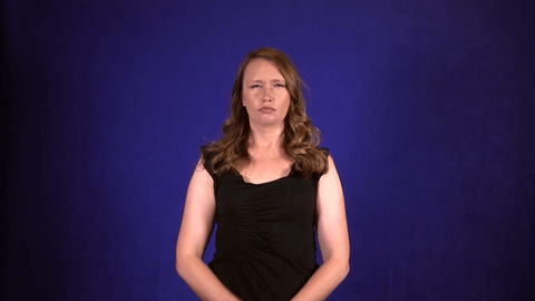 Sign for BLURRY in ASL