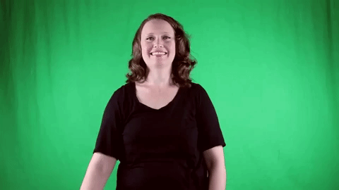 Sign for BOW ON FRONT in ASL
