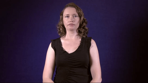 Sign for BOWTIE in ASL