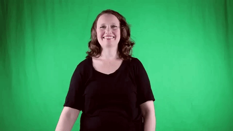 Sign for BYE-BYE in ASL