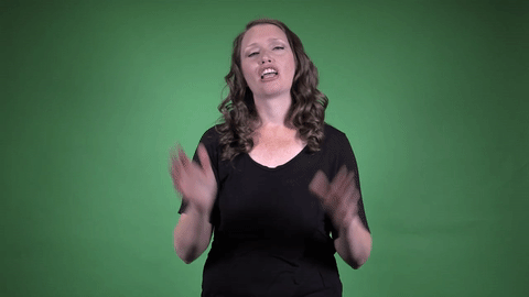 Sign for CHAT in ASL
