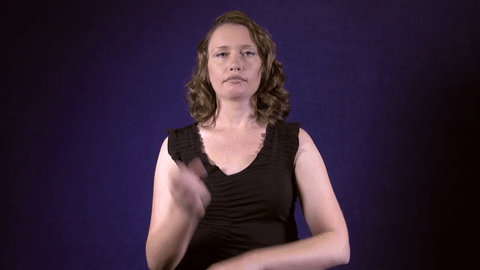 Sign for CONQUER in ASL