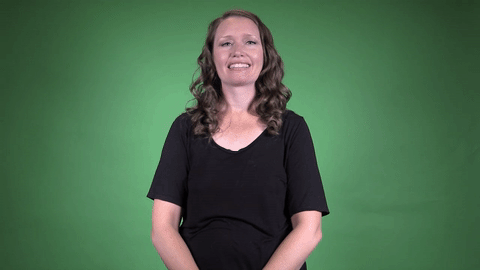 ASL sign for deaf — animated demonstration