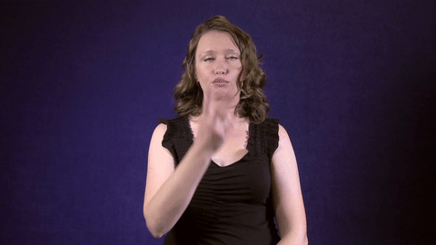 ASL sign for doubt — animated demonstration