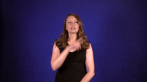 ASL sign for dry — animated demonstration