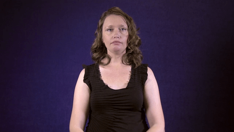 ASL sign for fall — animated demonstration