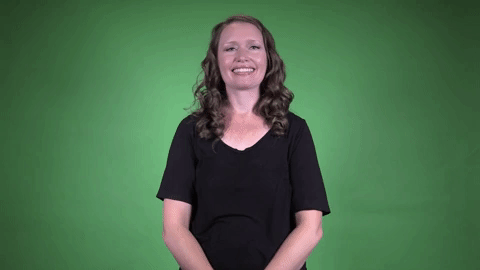 ASL sign for hair — animated demonstration
