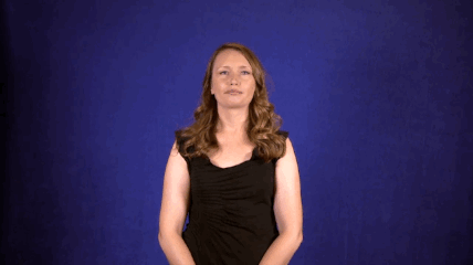 ASL sign for loud — animated demonstration