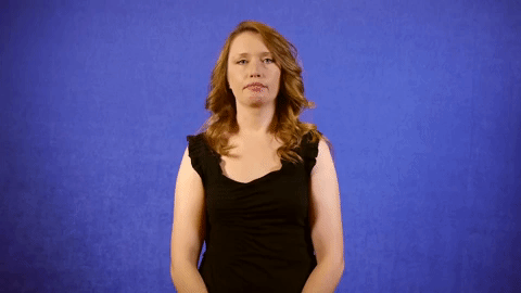 ASL sign for put — animated demonstration