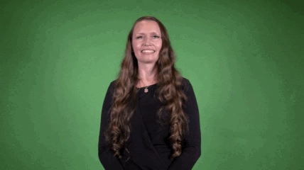 Sign for CRAMPS (HOLD SIGN STRESS) in ASL