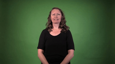 Sign for CRY 3 in ASL