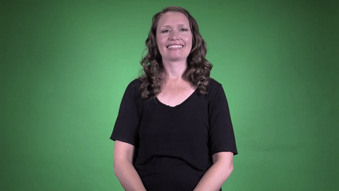 ASL sign for scarf — animated demonstration