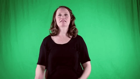 ASL sign for stop — animated demonstration