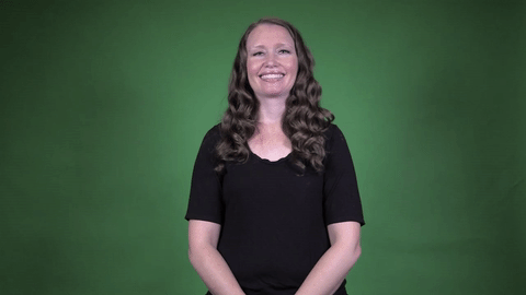 ASL sign for work — animated demonstration