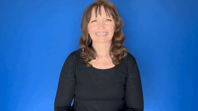 Sign for DARK BLUE in ASL