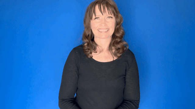 ASL sign for here (primary form) — animated demonstration