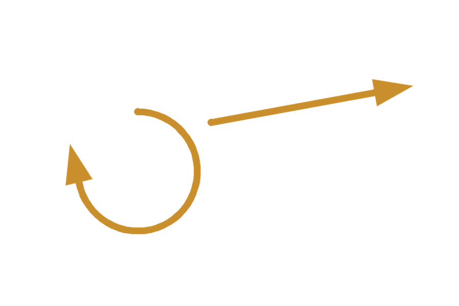 Circle that travels mark